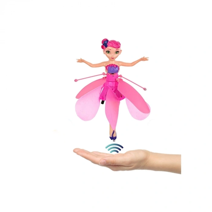 Uçan Peri Oyuncak Usb Kablolu ve Şarj Edilebilir Oyuncak Pembe Renkli