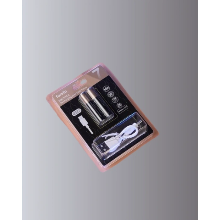 USB Type-C Şarjlı AAA Lityum Pil 1000+ Şarj Döngüsü ile Uzun Ömür