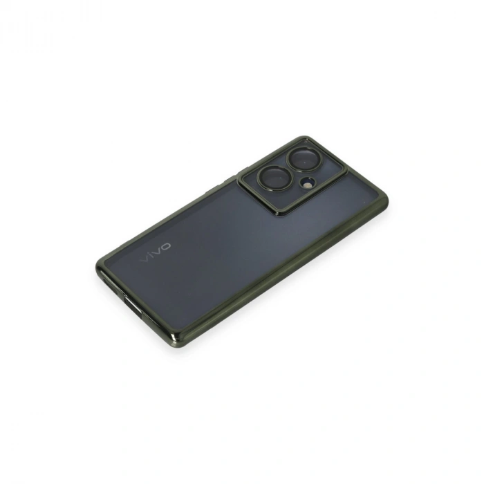 Vivo V29 Lite Kılıf Razer Lensli Silikon - Yeşil