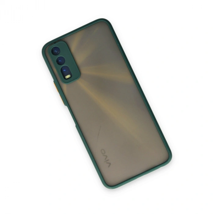 Vivo Y11s Kılıf Montreal Silikon Kapak - Yeşil