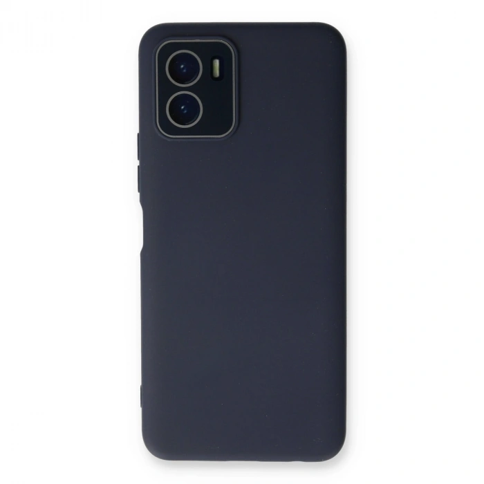 Vivo Y15s Kılıf Lansman Glass Kapak - Lacivert