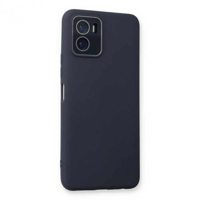 Vivo Y15s Kılıf Lansman Glass Kapak - Lacivert