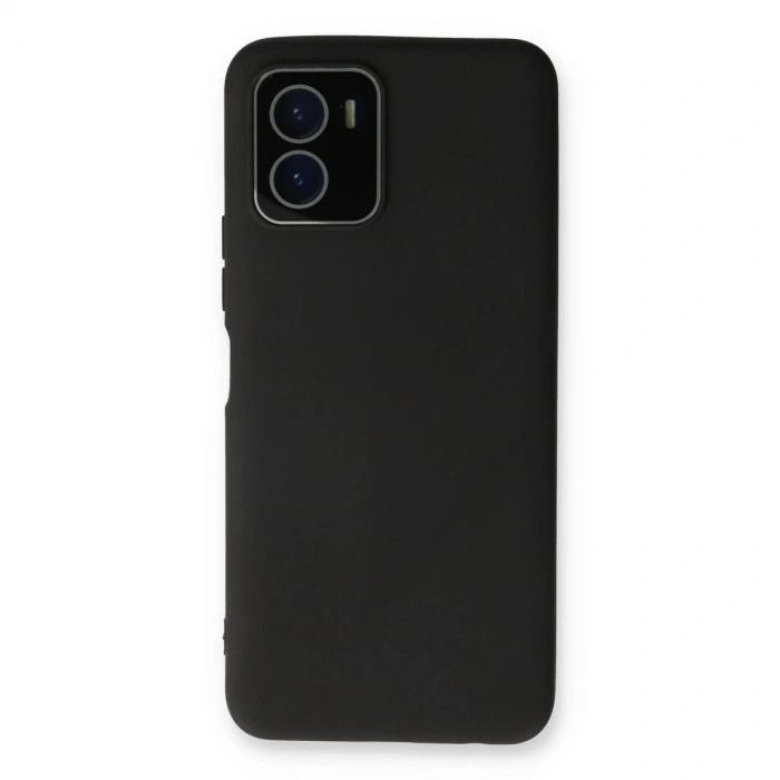 Vivo Y15s Kılıf Lansman Glass Kapak - Siyah