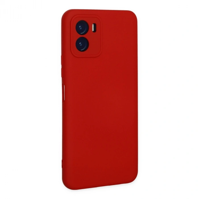 Vivo Y15s Kılıf Nano İçi Kadife Silikon - Kırmızı