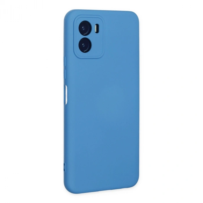 Vivo Y15s Kılıf Nano İçi Kadife Silikon - Mavi