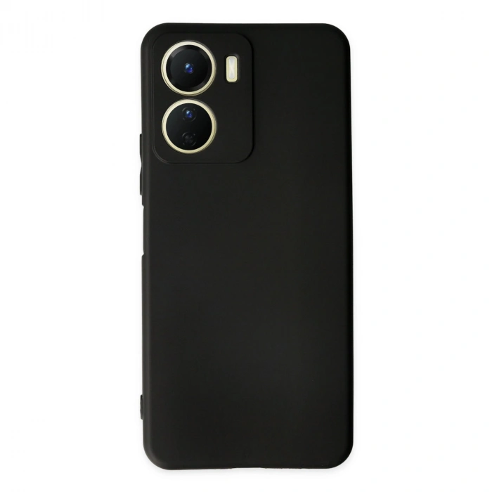 Vivo Y16 Kılıf First Silikon - Siyah