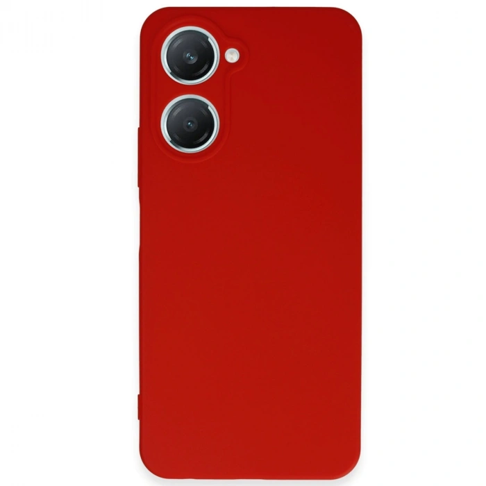 Vivo Y18 Kılıf First Silikon - Kırmızı