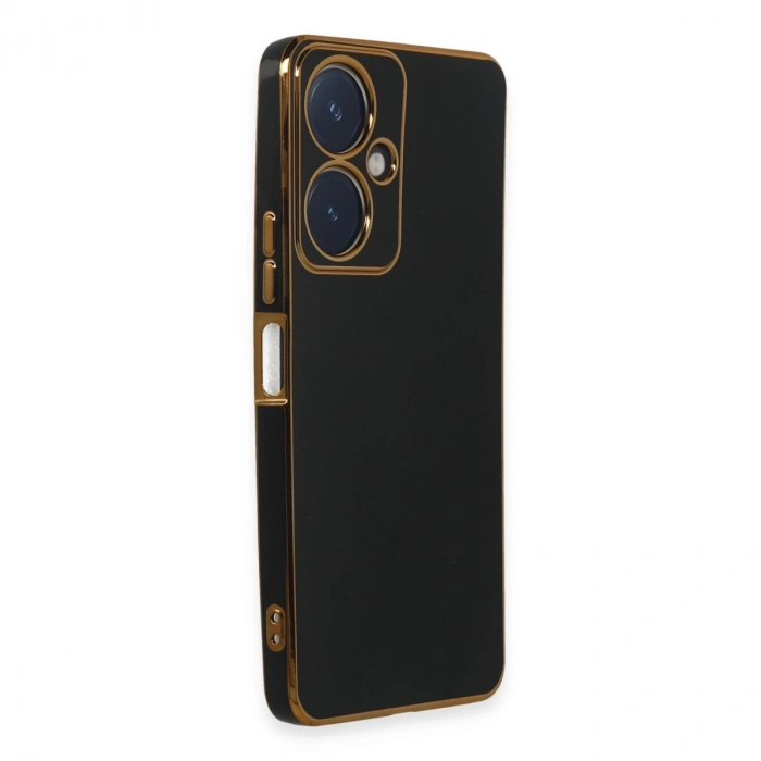 Vivo Y27 Kılıf Volet Silikon - Siyah