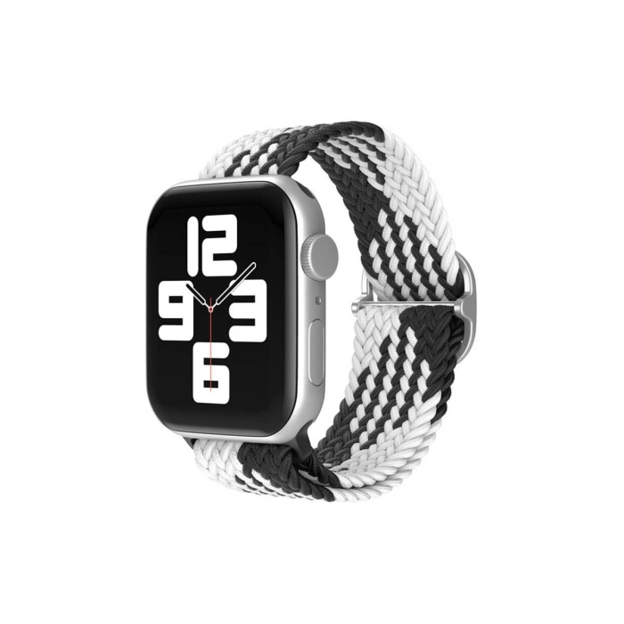 Watch 20mm  Kordon (SAAT DEĞİLDİR) - Siyah-beyaz