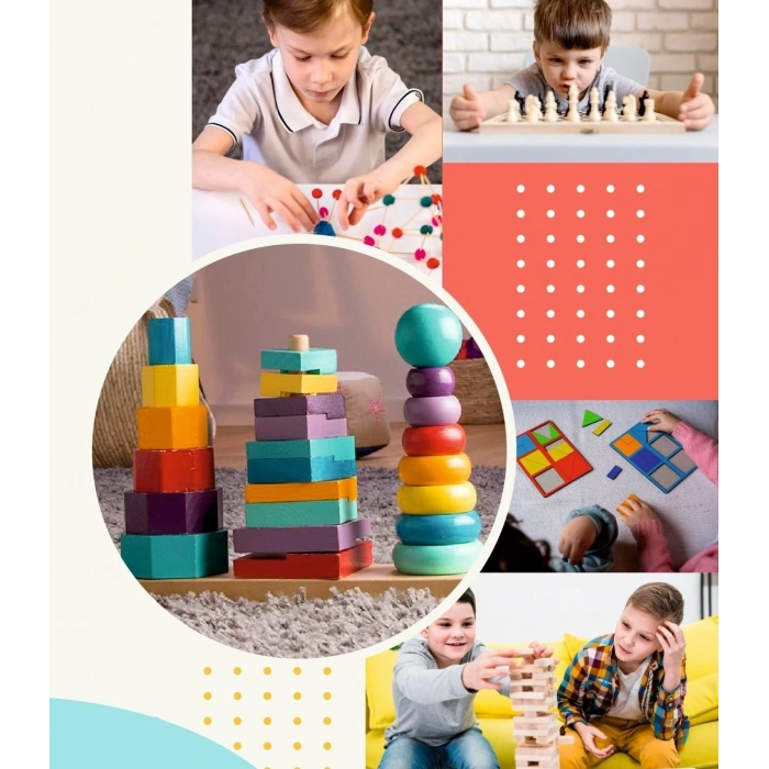 Wood City Blocks Ahşap Şehir Blokları (kayın Ağacı)