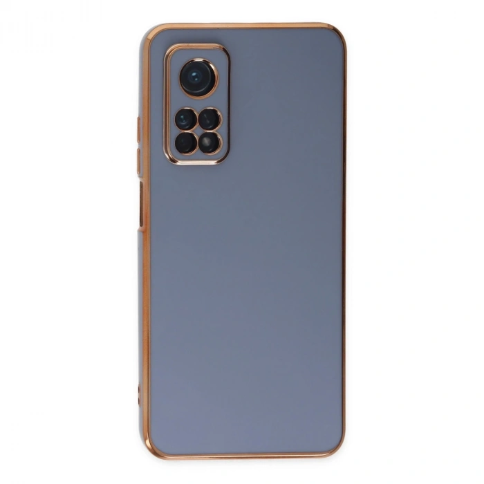 Xiaomi Mi 10t Kılıf Volet Silikon - Mavi