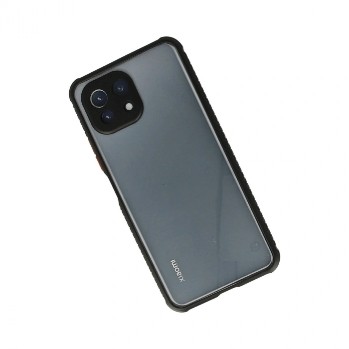Xiaomi Mi 11 Lite Kılıf Miami Şeffaf Silikon - Siyah