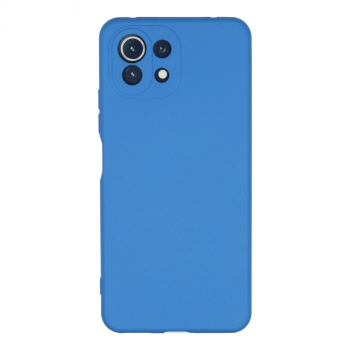 Xiaomi Mi 11 Lite Kılıf Nano İçi Kadife Silikon - Mavi