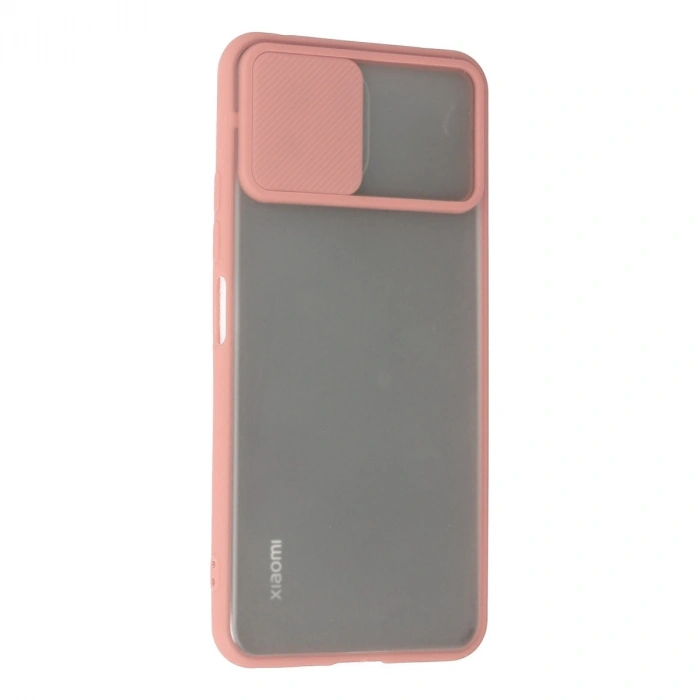 Xiaomi Mi 11 Lite Kılıf Palm Buzlu Kamera Sürgülü Silikon - Pembe