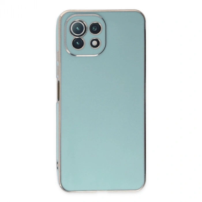 Xiaomi Mi 11 Lite Kılıf Volet Silikon - Açık Yeşil