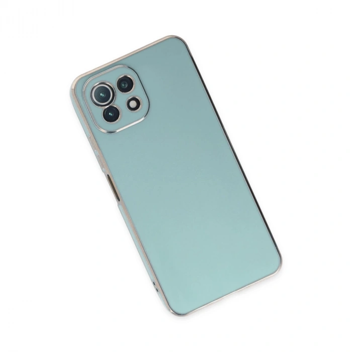 Xiaomi Mi 11 Lite Kılıf Volet Silikon - Açık Yeşil