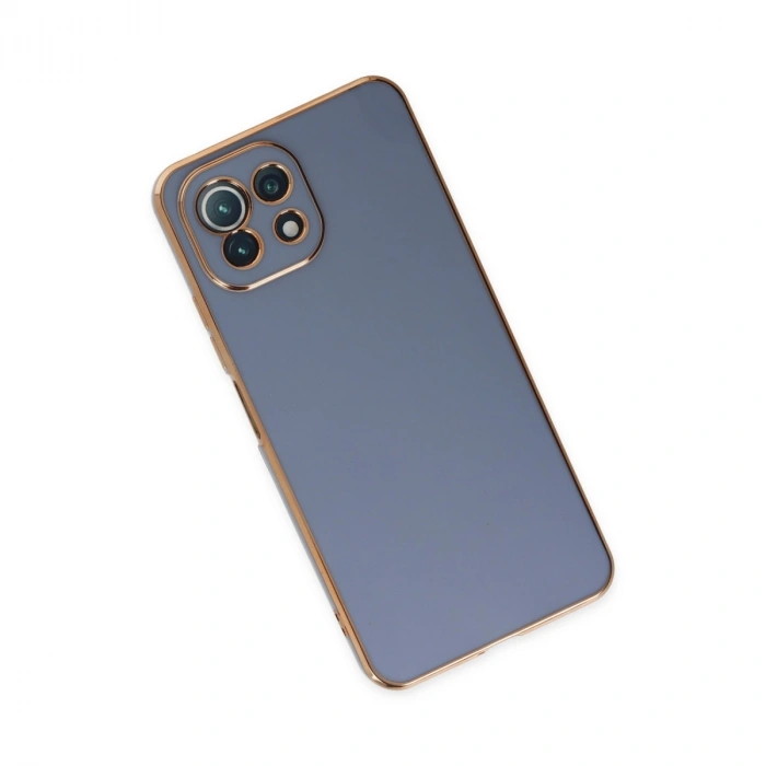 Xiaomi Mi 11 Lite Kılıf Volet Silikon - Mavi