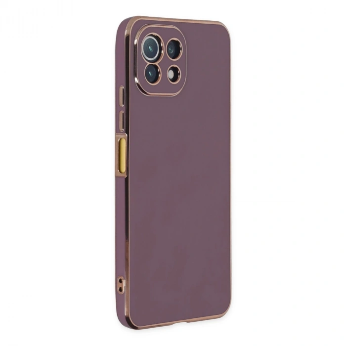 Xiaomi Mi 11 Lite Kılıf Volet Silikon - Mor