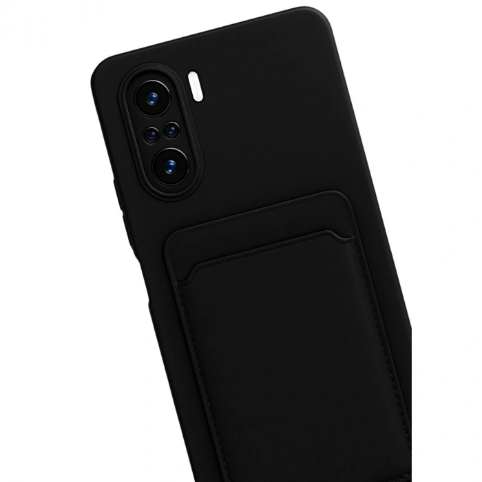 Xiaomi Mi 11i Kılıf Kelvin Kartvizitli Silikon - Siyah