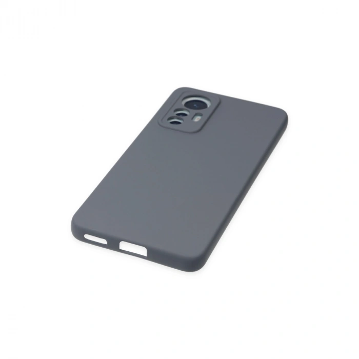 Xiaomi Mi 12 Lite Kılıf Nano İçi Kadife Silikon - Gri