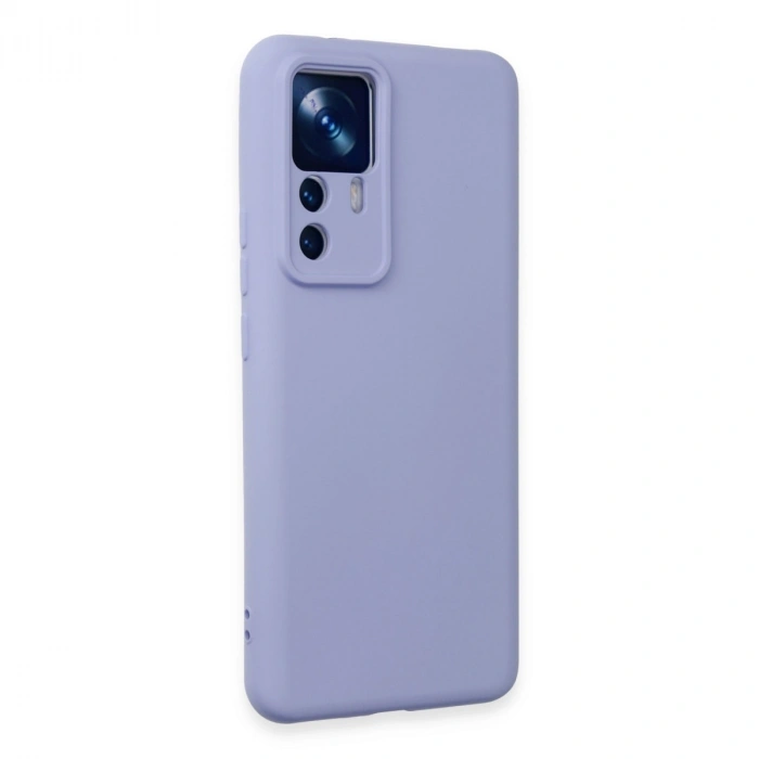 Xiaomi Mi 12t Pro Kılıf Nano İçi Kadife Silikon - Lila