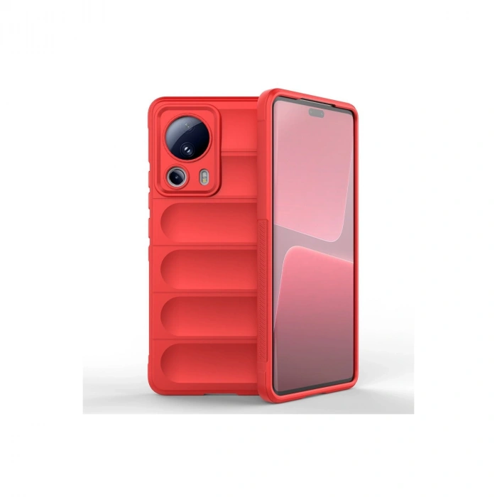 Xiaomi Mi 13 Lite Kılıf Optimum Silikon - Kırmızı