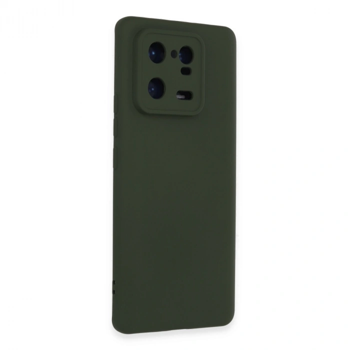 Xiaomi Mi 13 Pro Kılıf Nano İçi Kadife Silikon - Koyu Yeşil