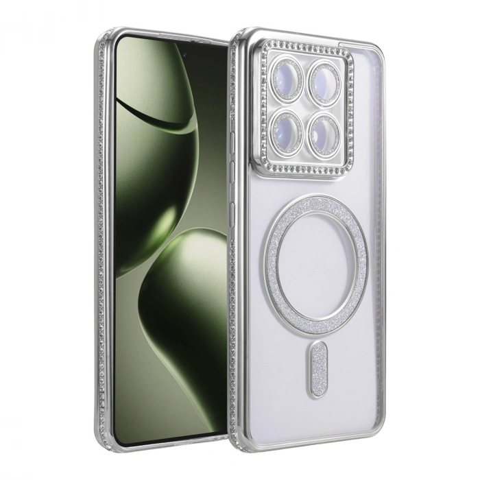 Xiaomi Mi 14t Pro Joke Simli Magneticsafe Kılıf - Gümüş