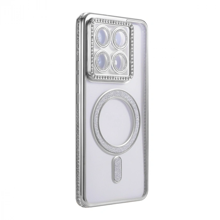 Xiaomi Mi 14t Pro Joke Simli Magneticsafe Kılıf - Gümüş