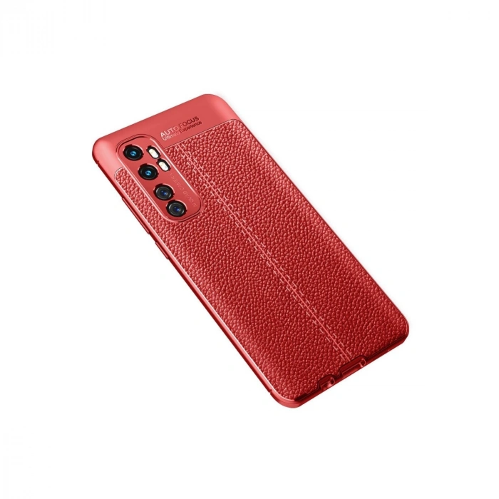 Xiaomi Mi Note 10 Lite Kılıf Auto Focus Kapak - Kırmızı