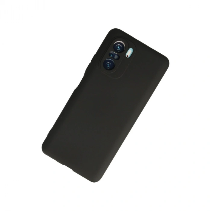 Xiaomi Poco F3 Kılıf First Silikon - Siyah