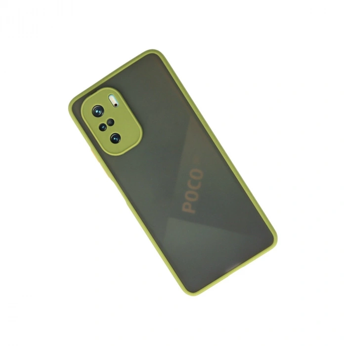 Xiaomi Poco F3 Kılıf Montreal Silikon Kapak - Açık Yeşil