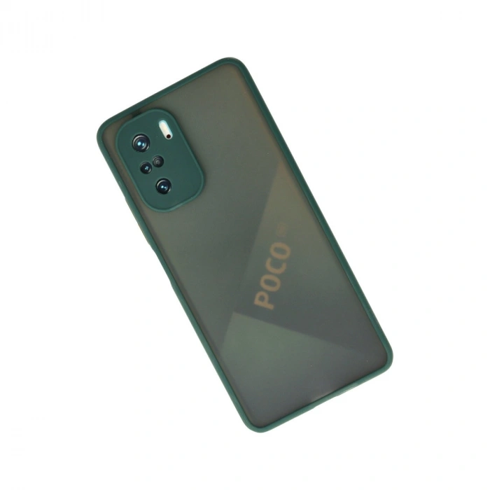 Xiaomi Poco F3 Kılıf Montreal Silikon Kapak - Yeşil