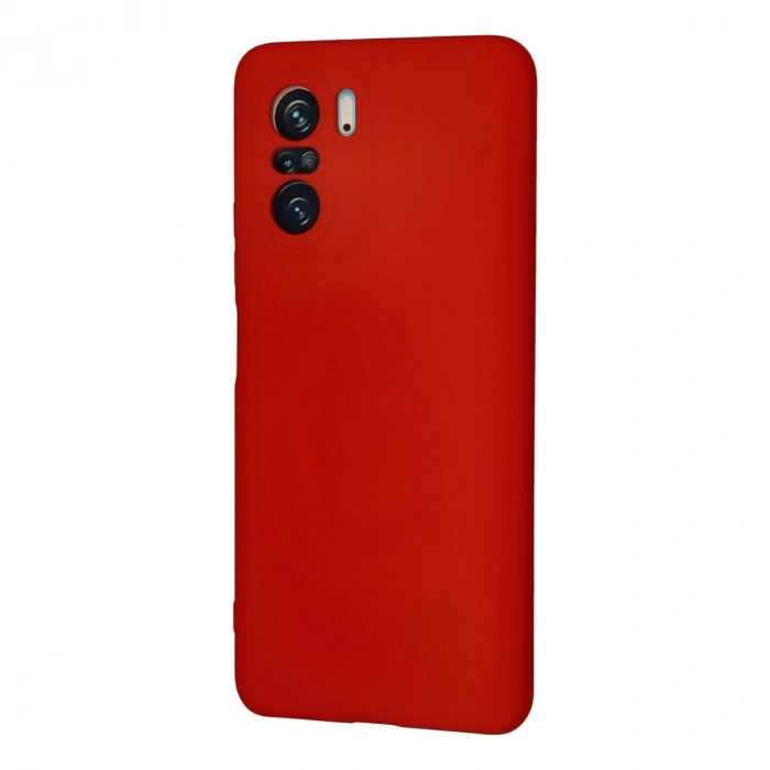 Xiaomi Poco F3 Kılıf Nano İçi Kadife Silikon - Kırmızı