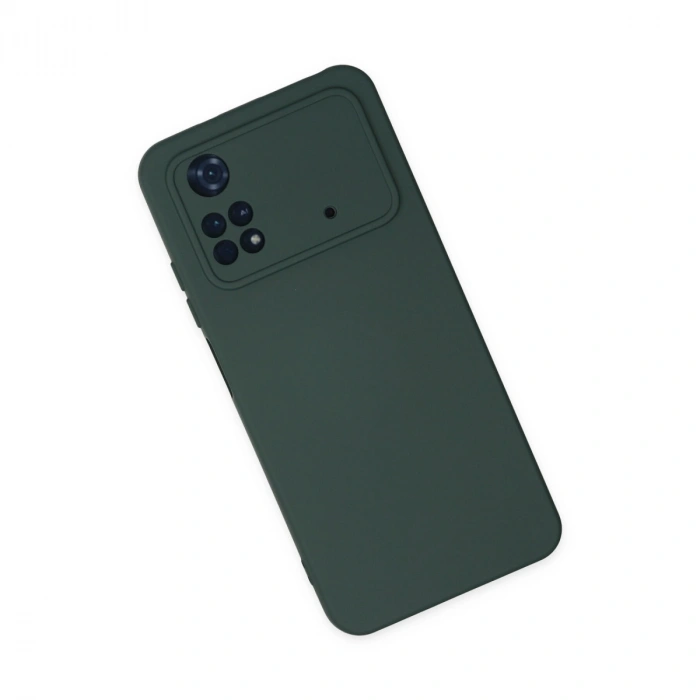 Xiaomi Poco M4 Pro 4g Kılıf Nano İçi Kadife Silikon - Koyu Yeşil
