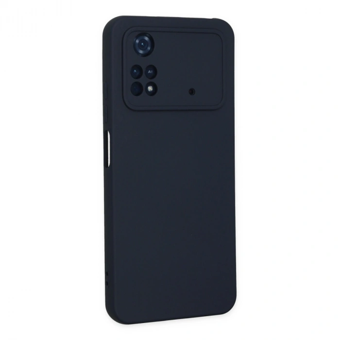 Xiaomi Poco M4 Pro 4g Kılıf Nano İçi Kadife Silikon - Lacivert