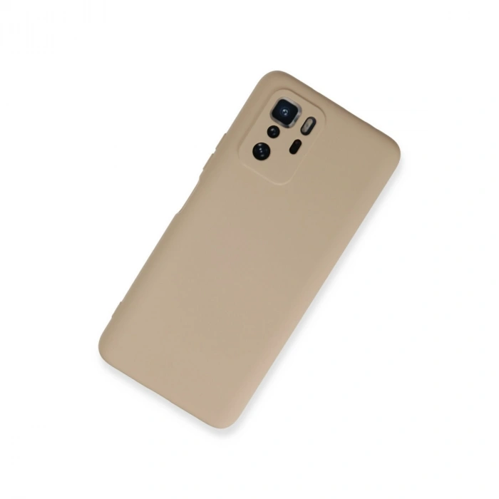 Xiaomi Poco X3 Gt Kılıf Nano İçi Kadife Silikon - Pudra