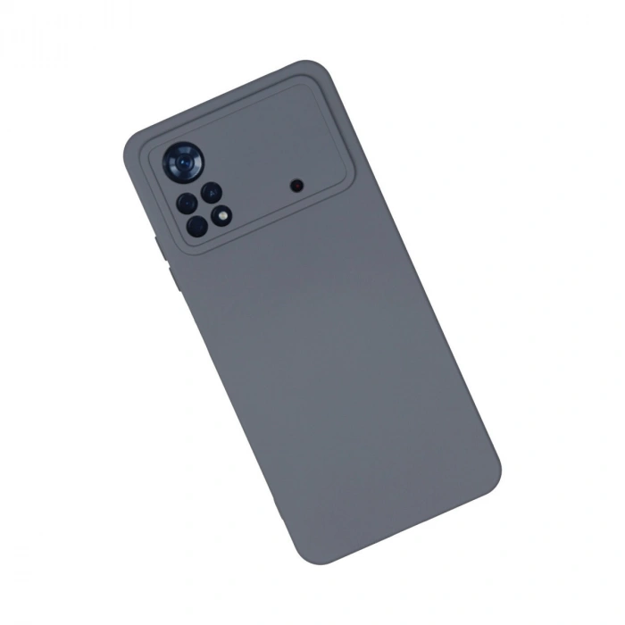 Xiaomi Poco X4 Pro 5g Kılıf Nano İçi Kadife Silikon - Gri