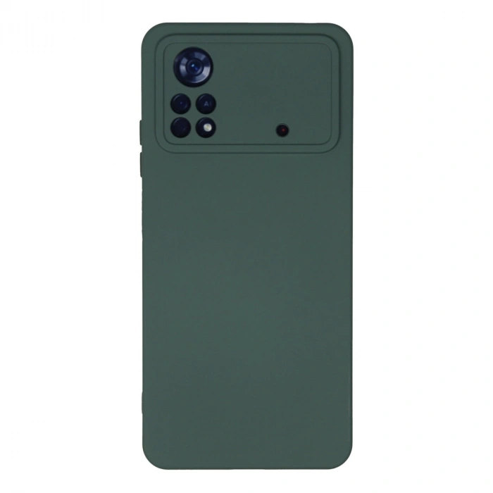 Xiaomi Poco X4 Pro 5g Kılıf Nano İçi Kadife Silikon - Koyu Yeşil