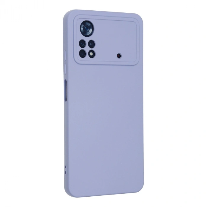 Xiaomi Poco X4 Pro 5g Kılıf Nano İçi Kadife Silikon - Lila