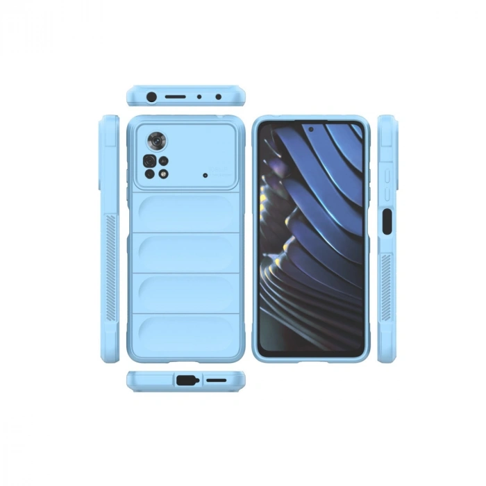 Xiaomi Poco X4 Pro 5g Kılıf Optimum Silikon - Sky Blue