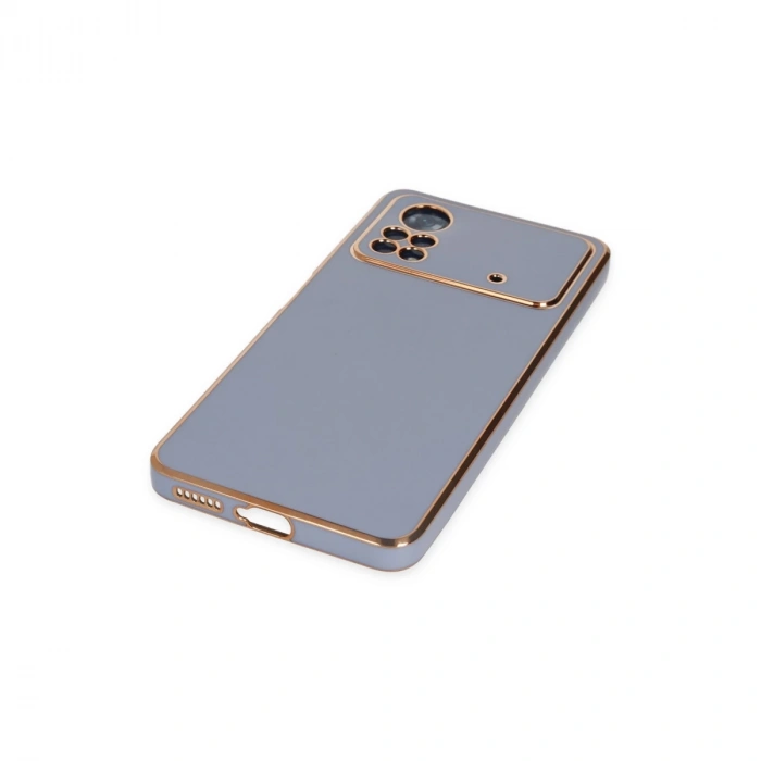 Xiaomi Poco X4 Pro 5g Kılıf Volet Silikon - Mavi