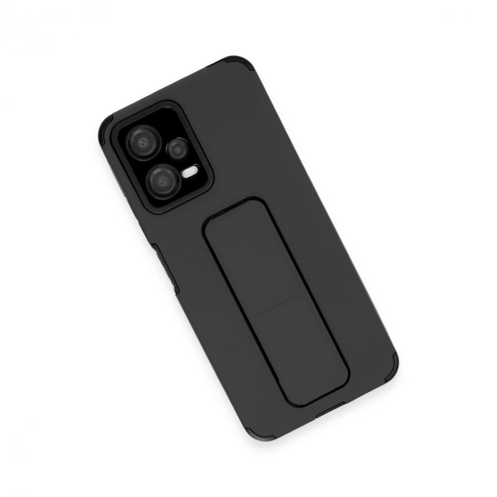 Xiaomi Poco X5 5g Kılıf Mega Standlı Silikon - Siyah