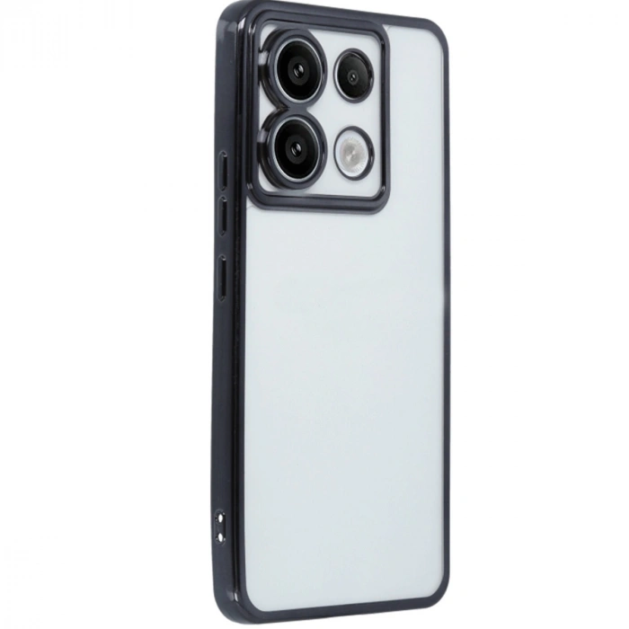 Xiaomi Poco X6 Kılıf Razer Lensli Silikon - Siyah