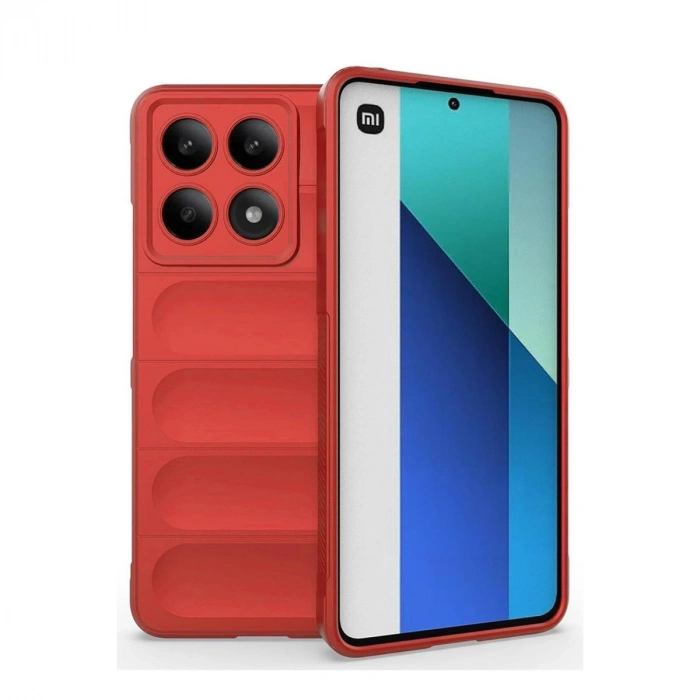 Xiaomi Poco X6 Pro Kılıf Optimum Silikon - Kırmızı