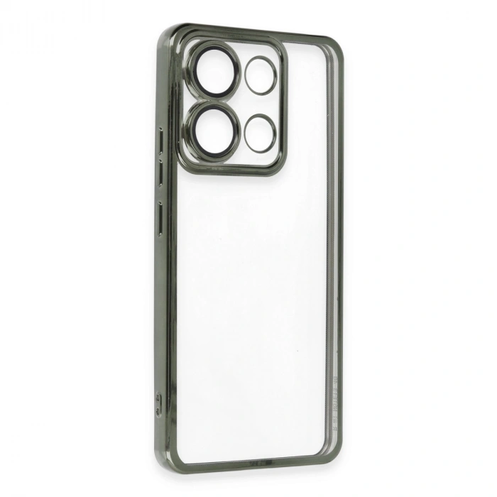 Xiaomi Poco X6 Pro Kılıf Razer Lensli Silikon - Yeşil