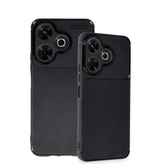 Xiaomi Redmi 13 4g Kılıf Auto Focus Karbon Kapak - Siyah