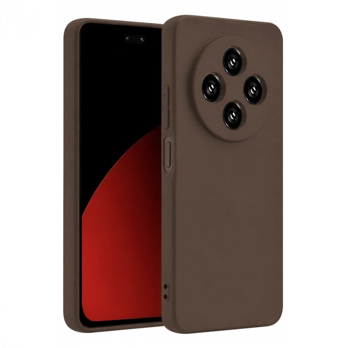 Xiaomi Redmi 14c Kılıf First Silikon - Kahverengi