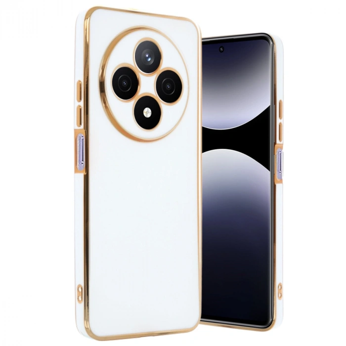 Xiaomi Redmi 14c Kılıf Volet Silikon - Beyaz