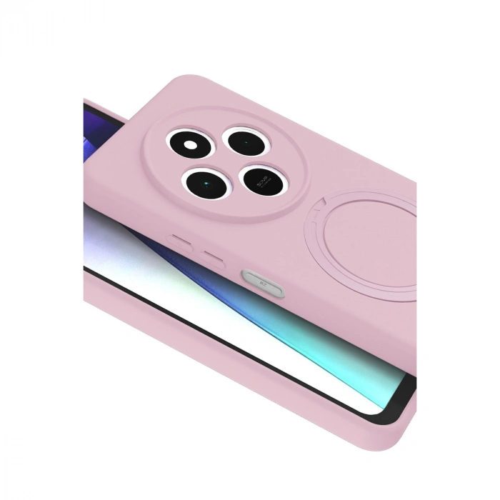 Xiaomi Redmi 14c Regal Magsafe Standlı Kapak - Açık Pembe